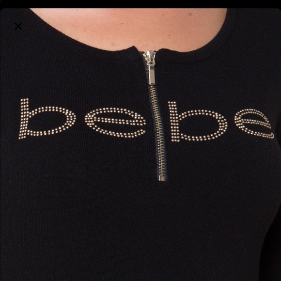 Bebe Logo Sweater Tunic - Picture 2 of 3